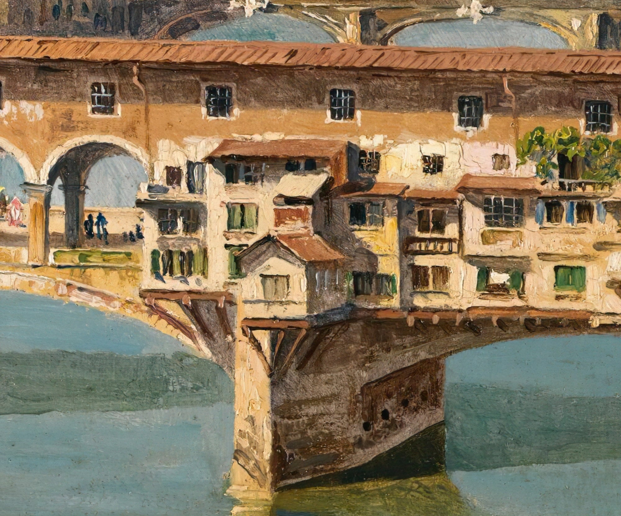 The Ponte Vecchio, Florence, Antonietta Brandeis Fine Art Print
