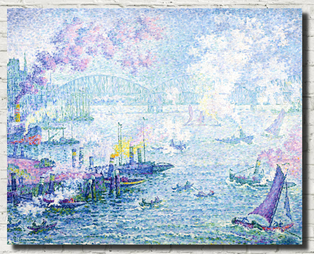 Paul Signac Fine Art Print, The Port of Rotterdam
