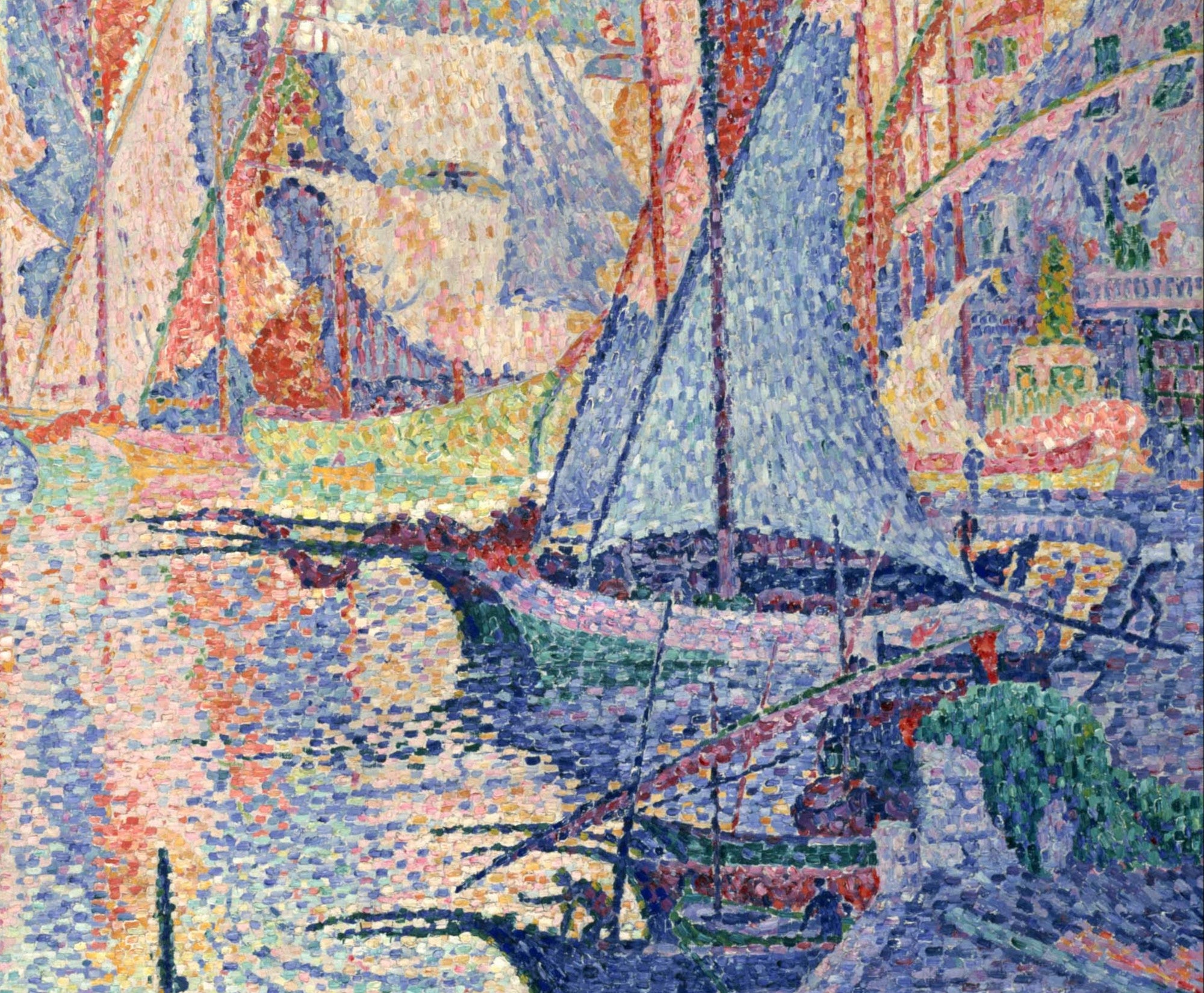 Paul Signac Fine Art Print, The Port of Saint-Tropez
