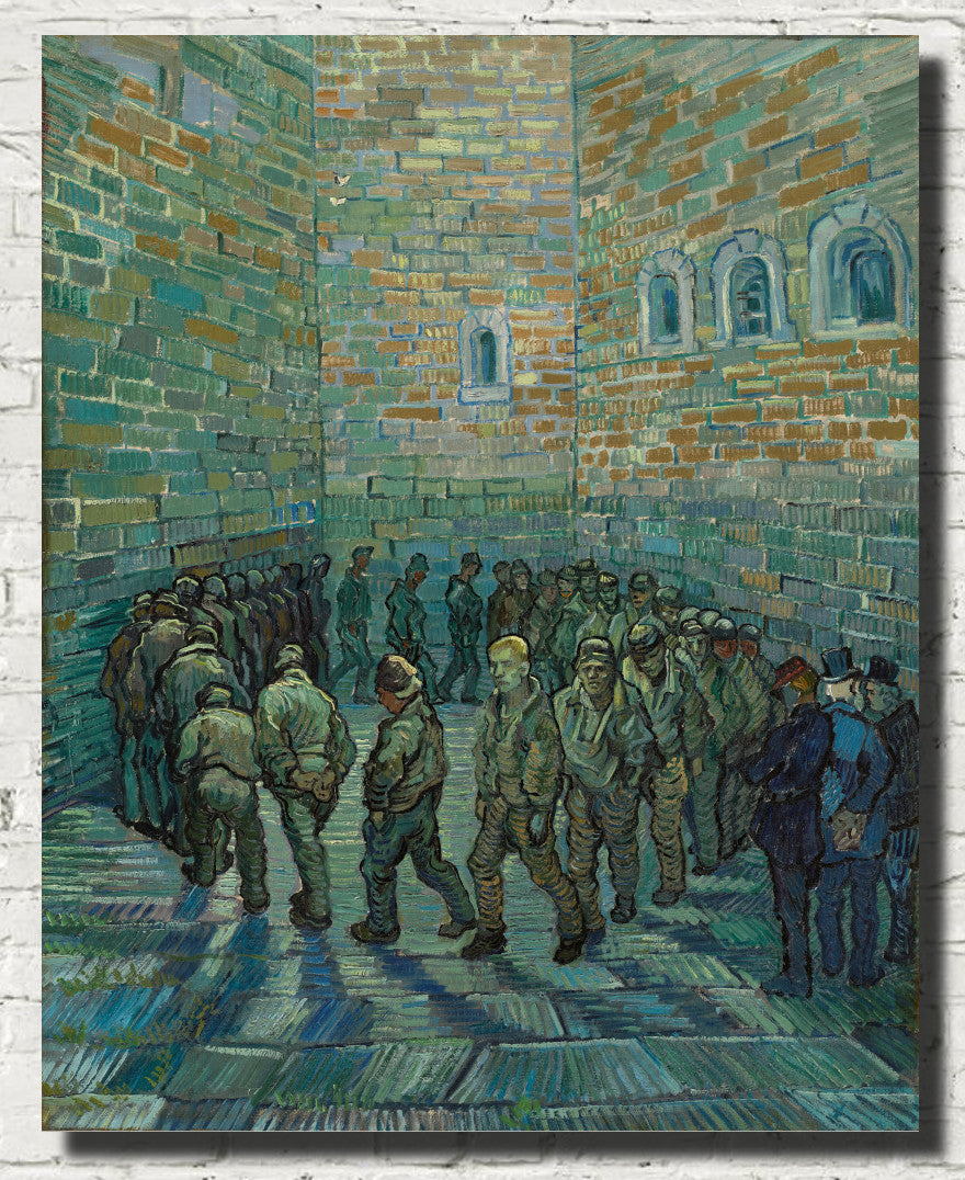 The Prison Courtyard, Vincent Van Gogh Fine Art Print