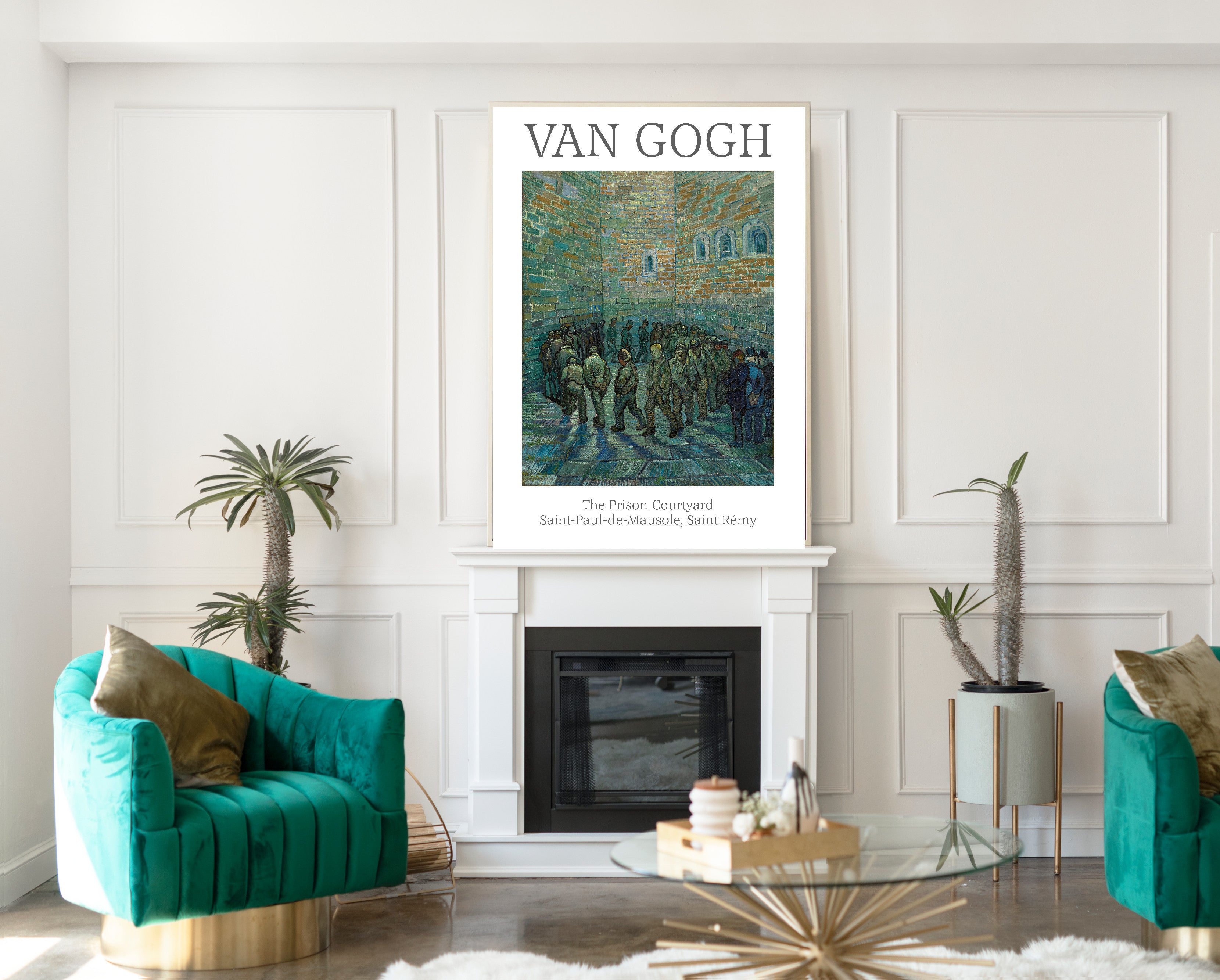 Vincent Van Gogh Exhibition Poster, The Prison Courtyard