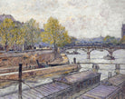 Frederic Anatole Houbron Fine Art Print, The Quai Conti and the Pont des Arts
