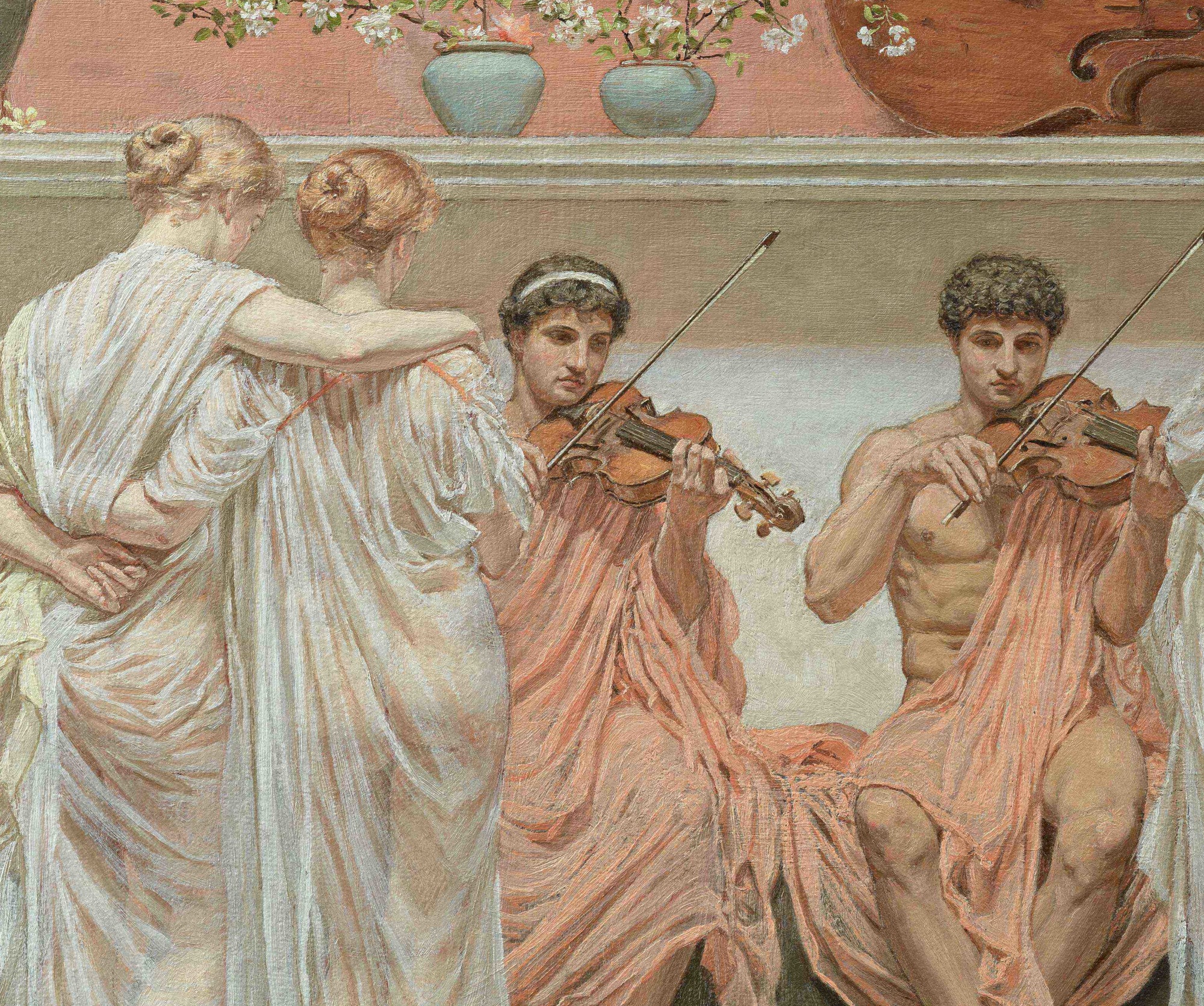 Albert Joseph Moore, Fine Art Print : The Quartet, a Painters Tribute to Music