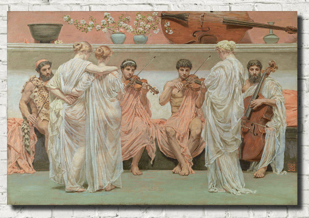 Albert Joseph Moore, Fine Art Print : The Quartet, a Painters Tribute to Music