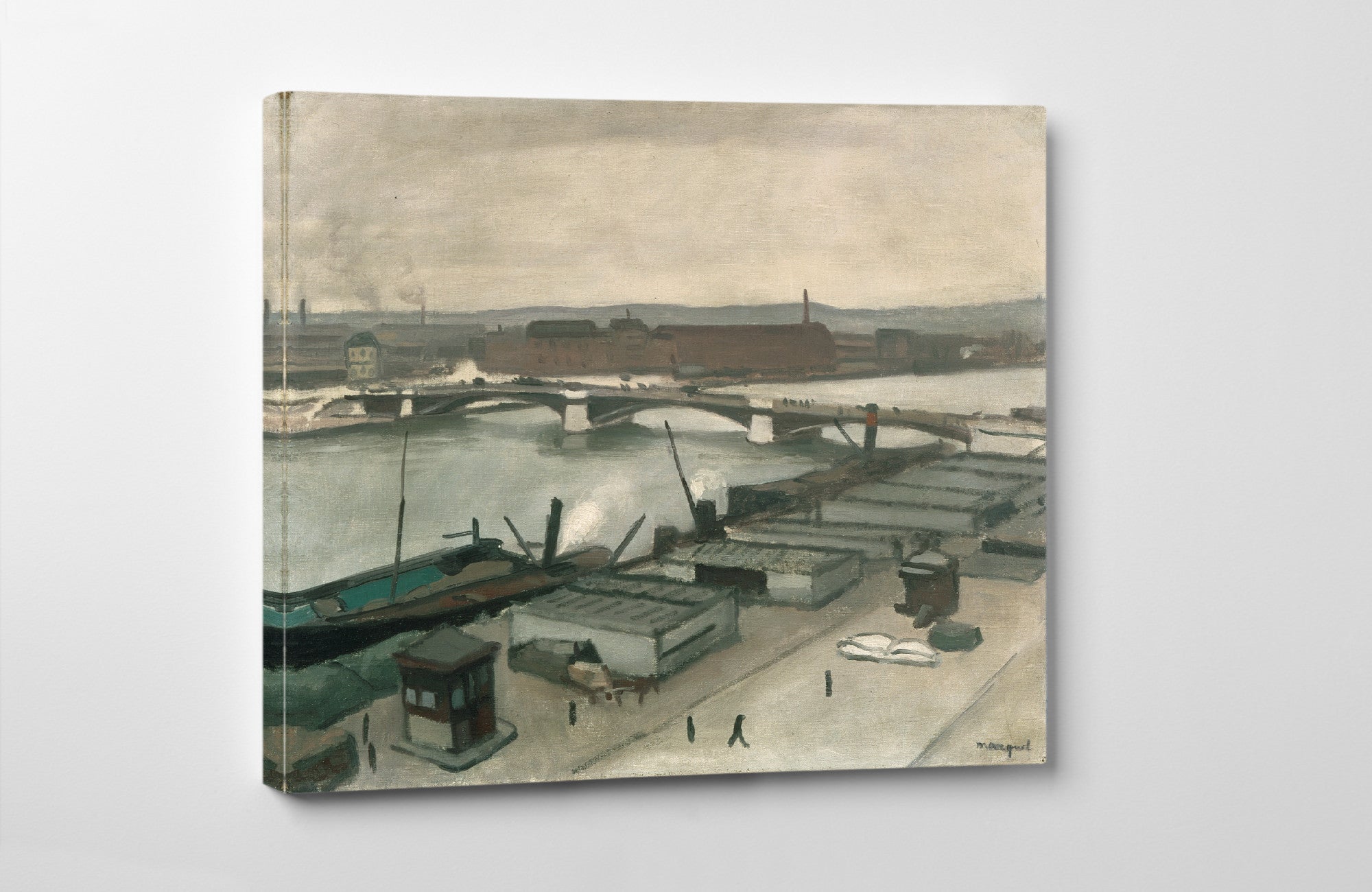 The Quays at Rouen, Albert Marquet, French Industrial Landscape