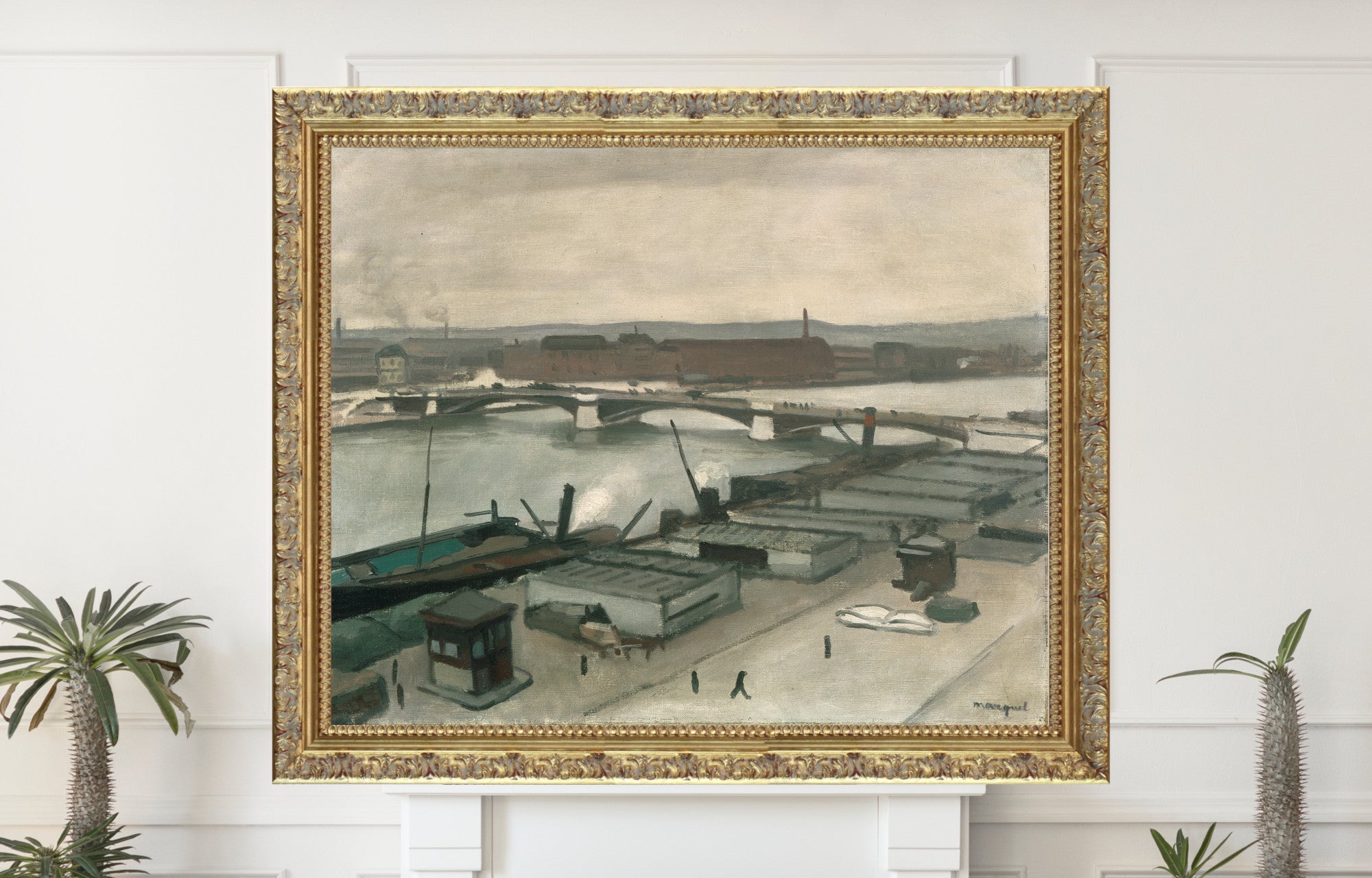 The Quays at Rouen, Albert Marquet, French Industrial Landscape
