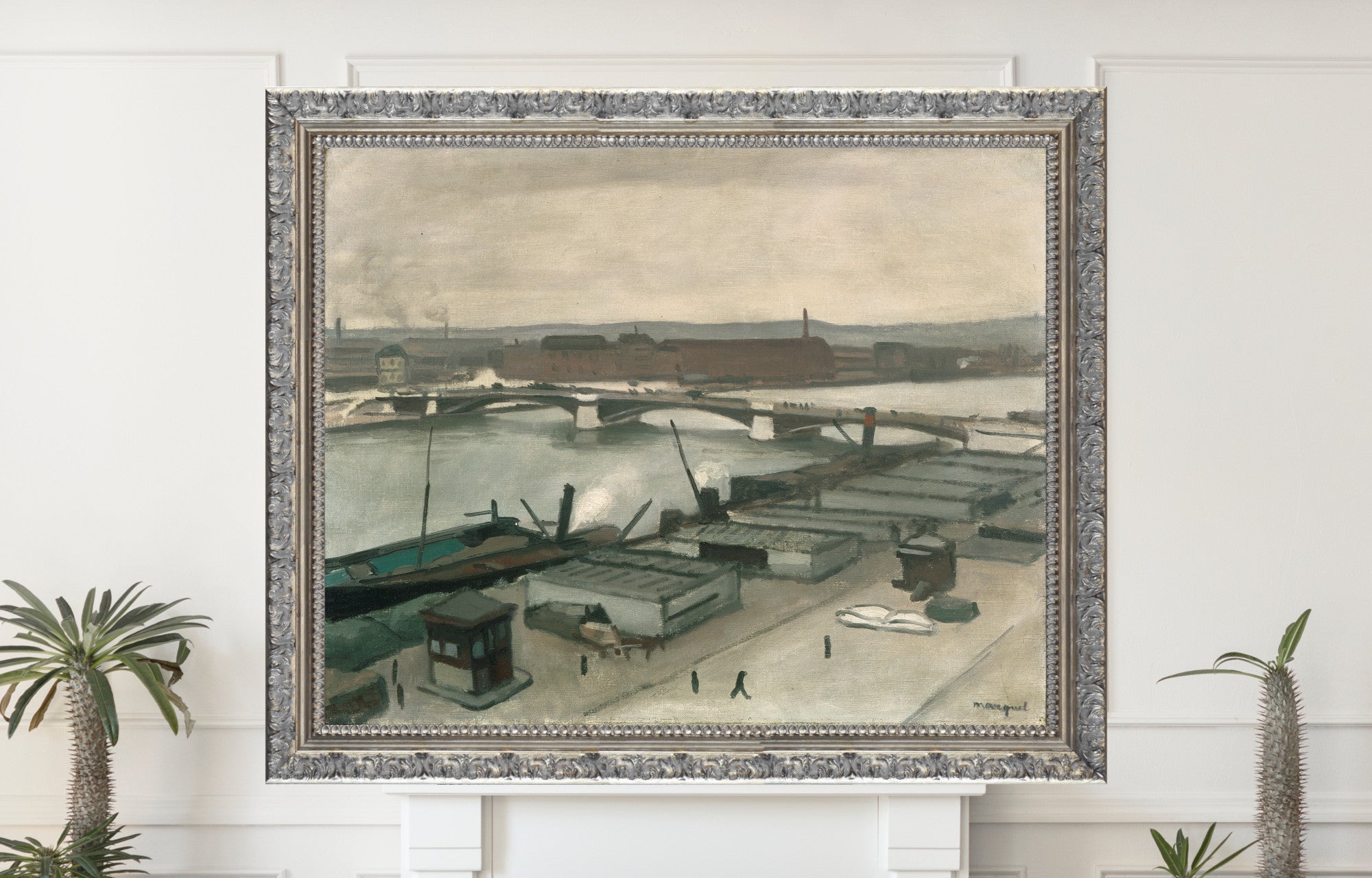 The Quays at Rouen, Albert Marquet, French Industrial Landscape