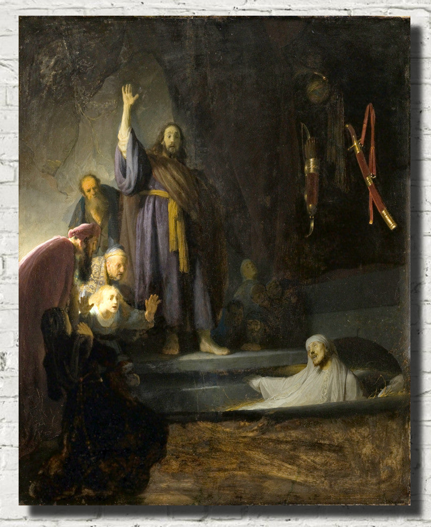 Rembrandt Fine Art Print, The Raising of Lazarus