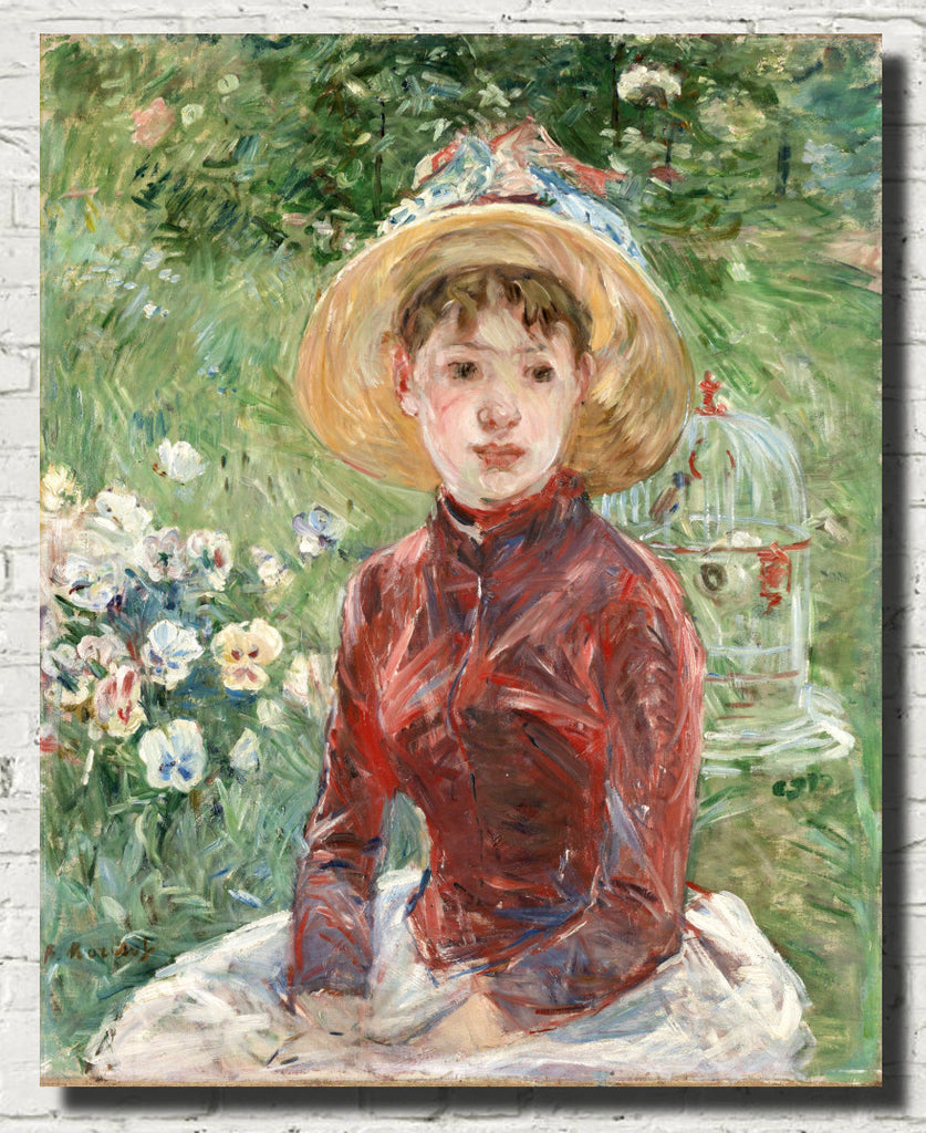 Berthe Morisot, French Fine Art Print : The Red Bodice