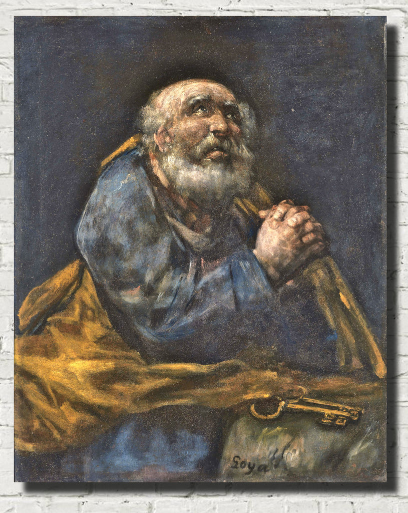Francisco Goya Fine Art Print, The Repentant St. Peter