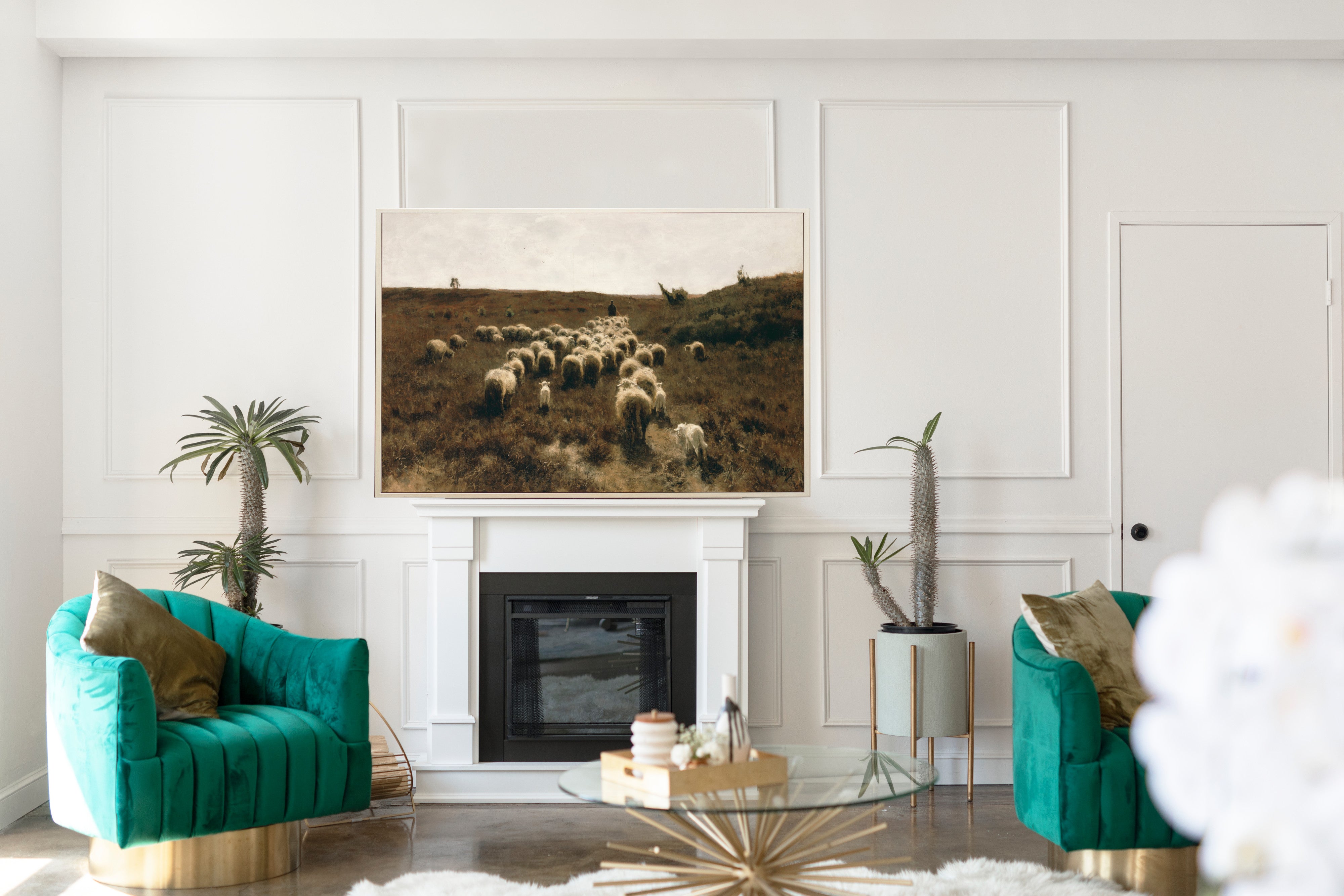 The Return of the Flock, Laren, Anton Mauve Fine Art Print