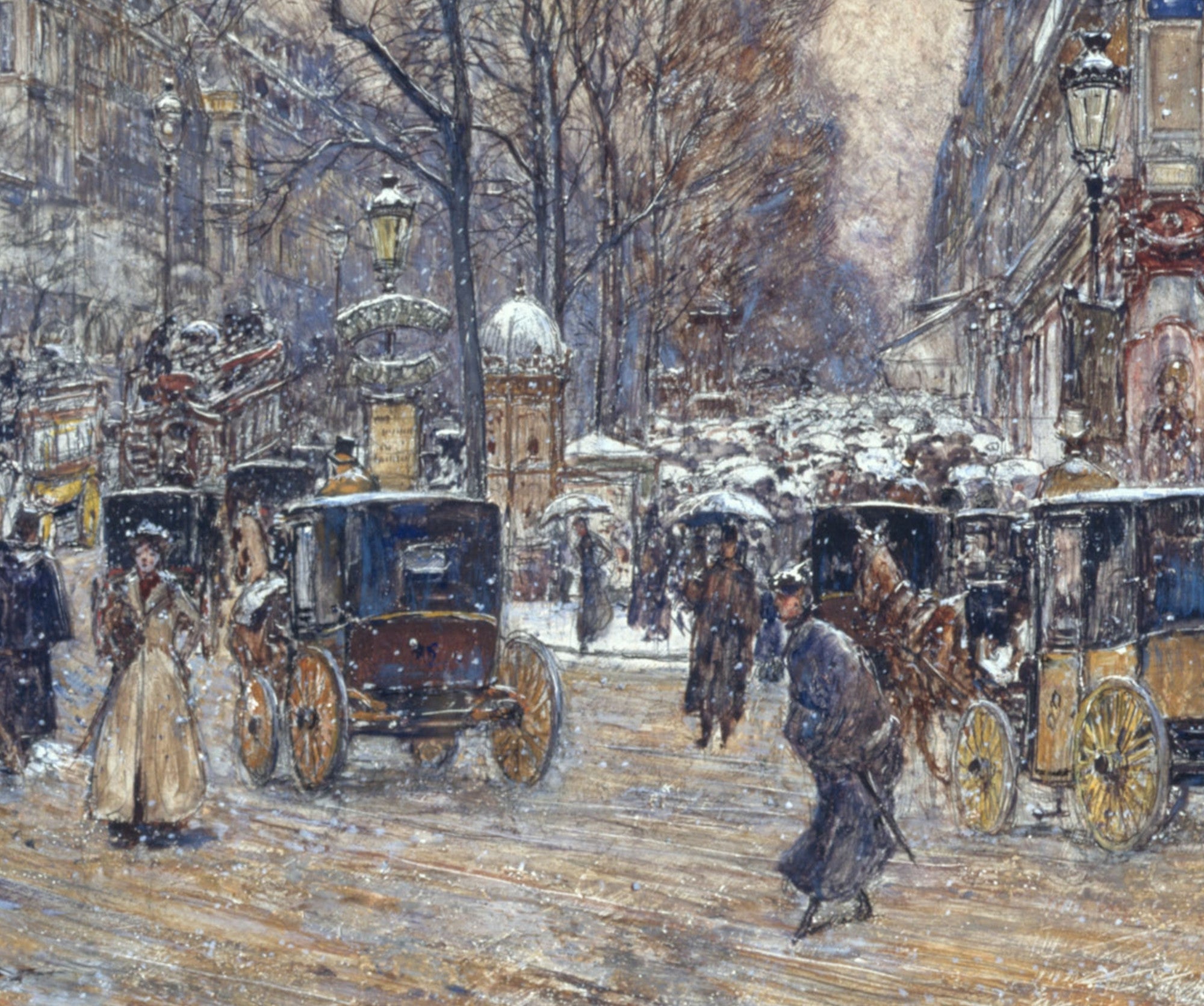 Frederic Anatole Houbron Fine Art Print, The Richelieu-Drouot crossroads