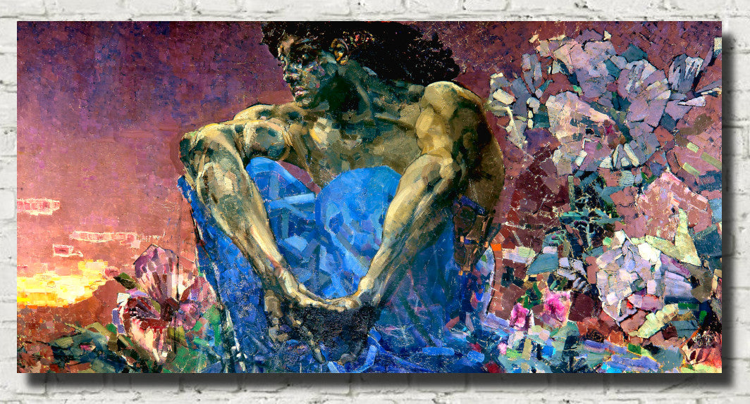 Mikhail Vrubel Fine Art Print : The Seated Demon