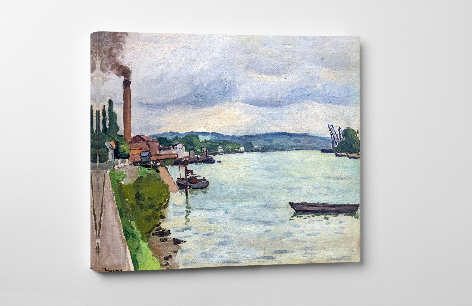 The Seine (around Rouen), Albert Marquet, French River Landscape
