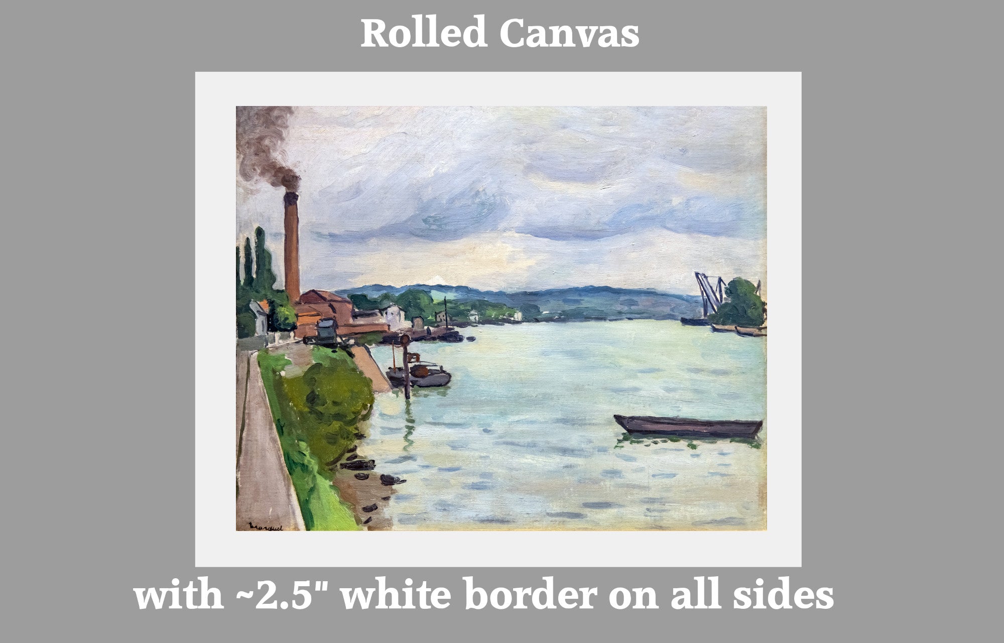The Seine (around Rouen), Albert Marquet, French River Landscape