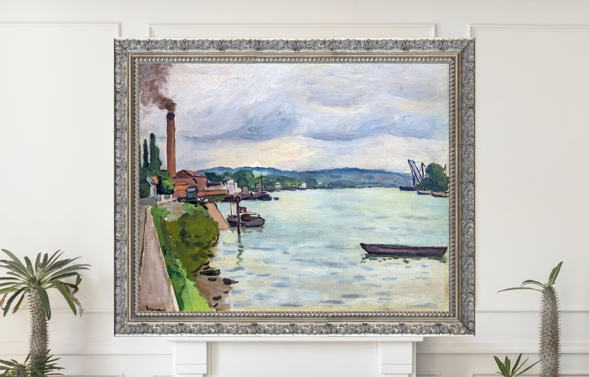 The Seine (around Rouen), Albert Marquet, French River Landscape