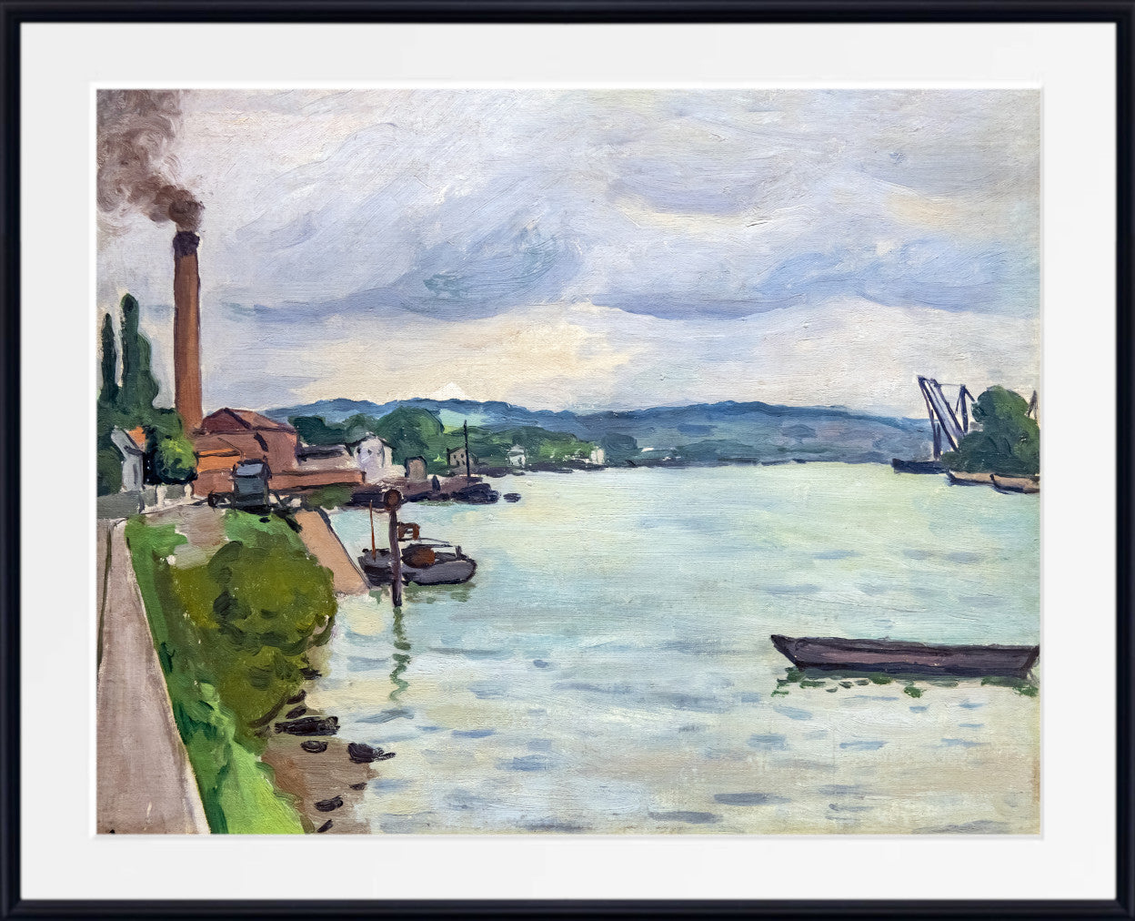The Seine (around Rouen), Albert Marquet, French River Landscape