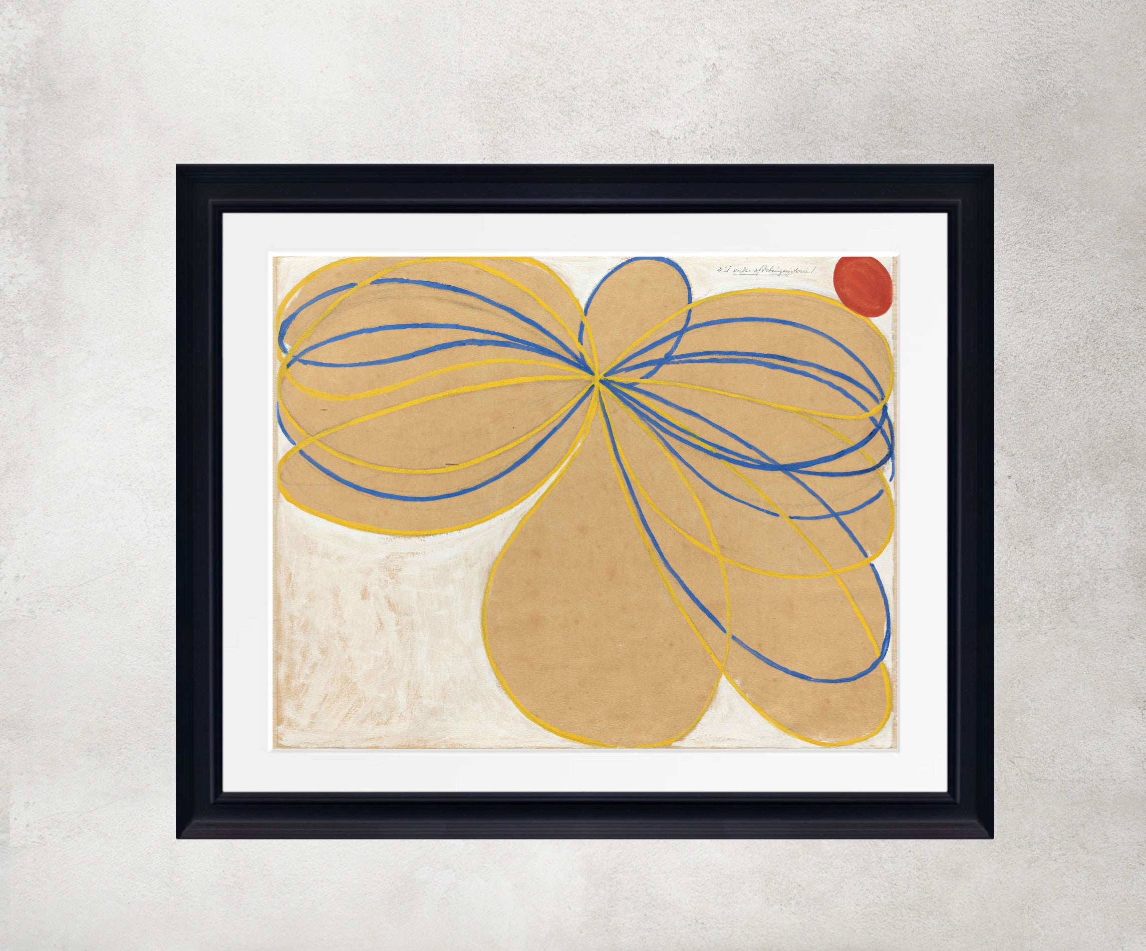 Hilma Af Klint Abstract Framed Art Print, The Seven-Pointed Star No. 1