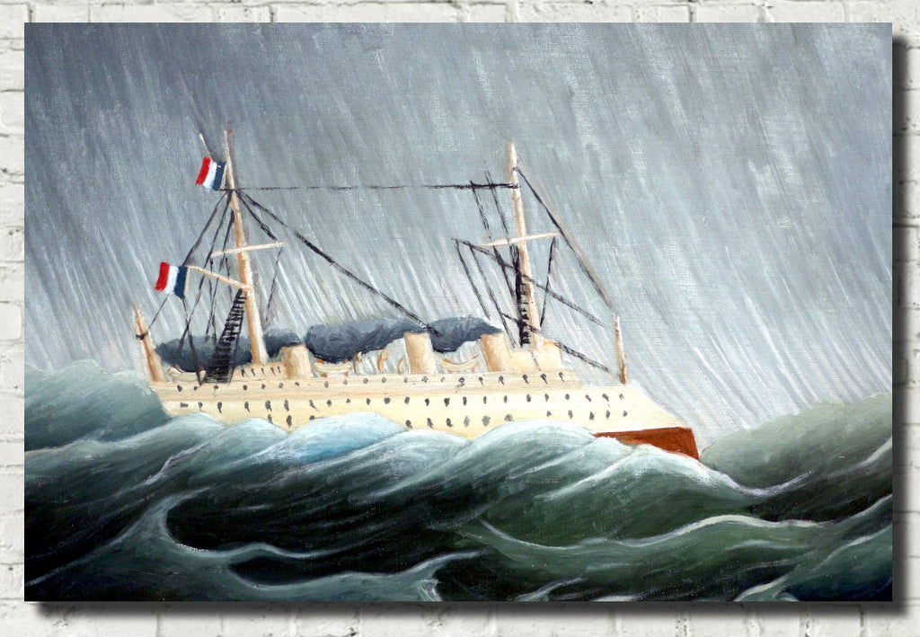 Henri Rousseau, Post- Impressionist Fine Art Print, The Ship in the Tempest