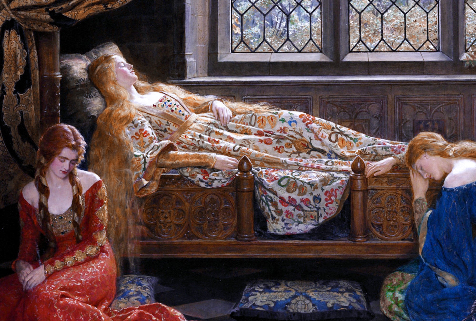 John Collier Fine Art Print, The Sleeping Beauty