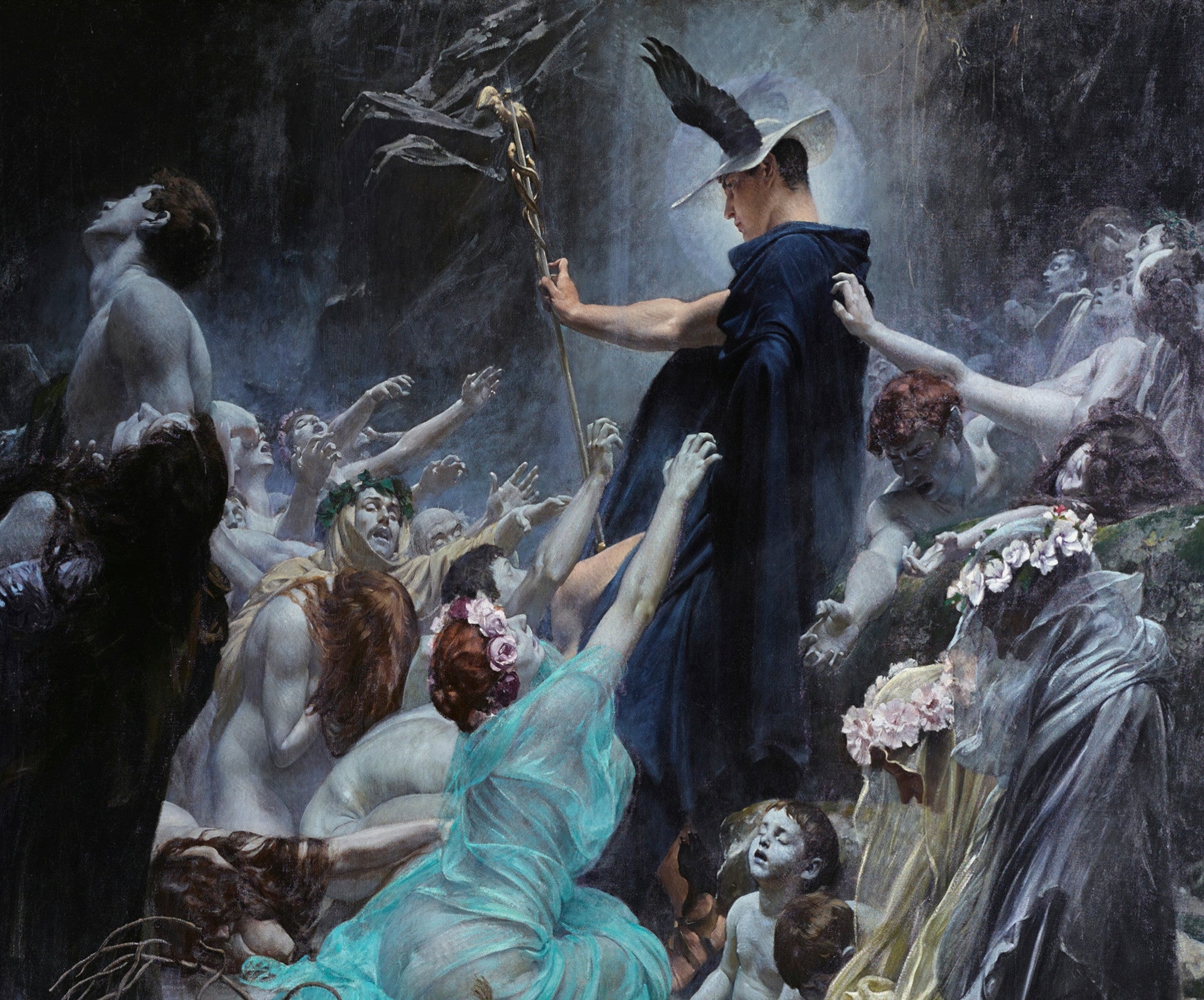 Adolf Hirémy-Hirschl Fine Art Print, The Souls At The Acheron