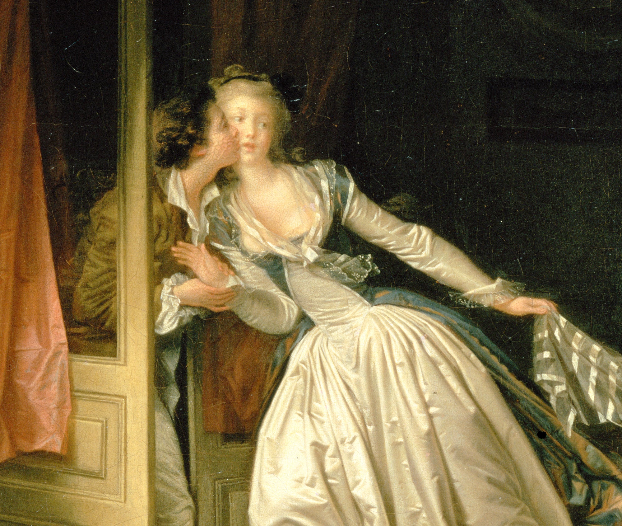 Jean-Honoré Fragonard Fine Art Print, The Stolen Kiss