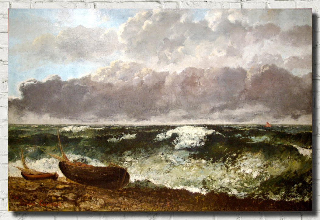 Gustave Courbet Fine Art Print, The Stormy Sea