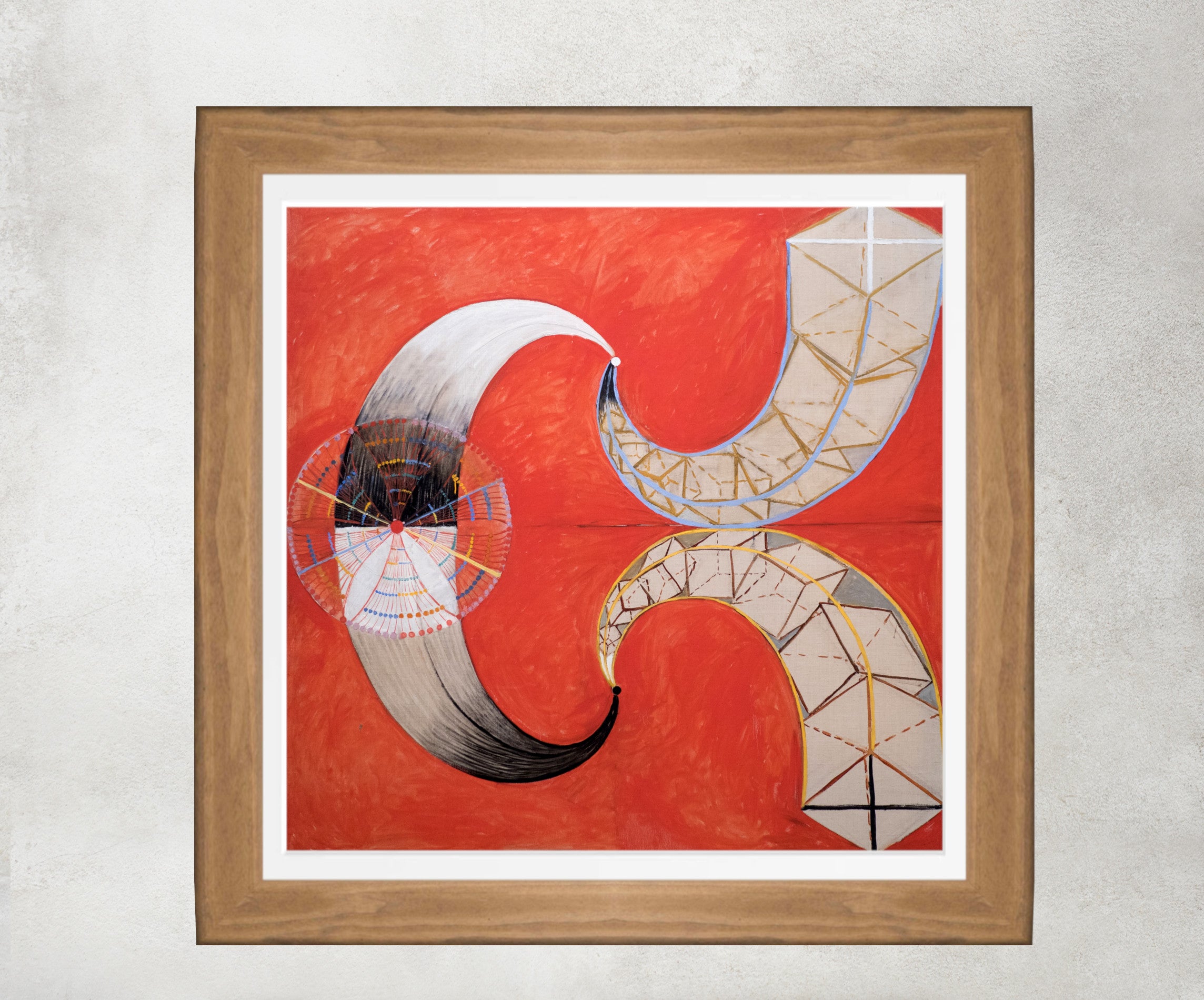 Hilma Af Klint Abstract Framed Art Print, No 9 Swan