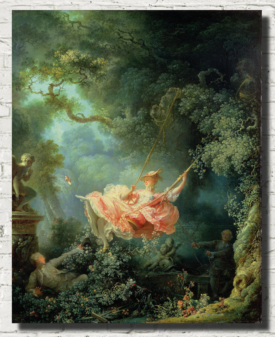 Jean-Honoré Fragonard Fine Art Print, The Swing
