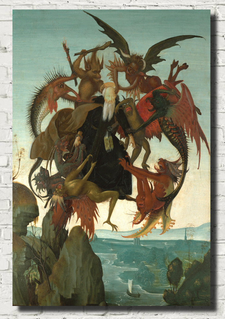Michelangleo Fine Art Print, The Torment of Saint Anthony