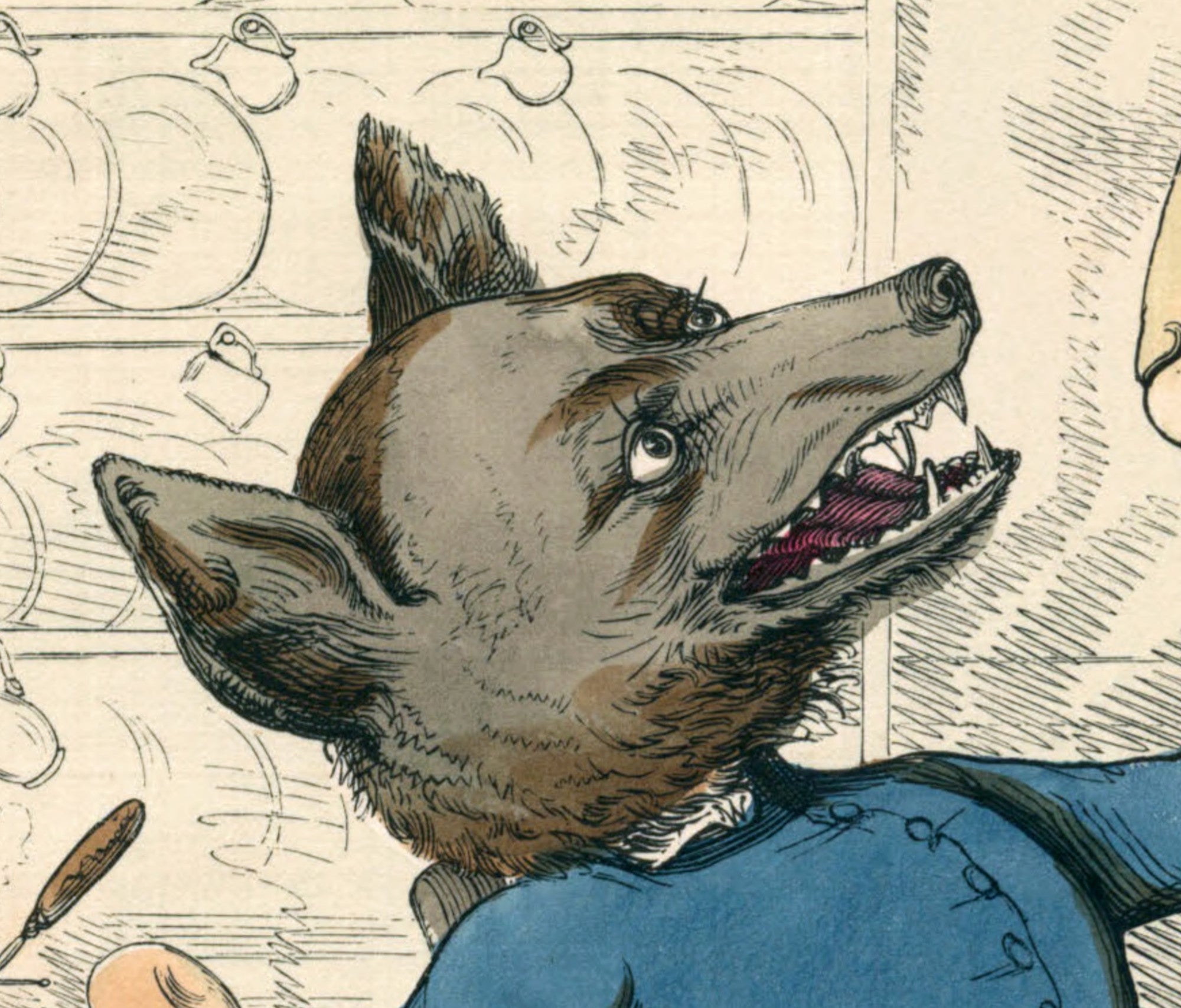 The Wolf In Sheep’s Clothing, Human Nature Illustration, Charles H Bennett