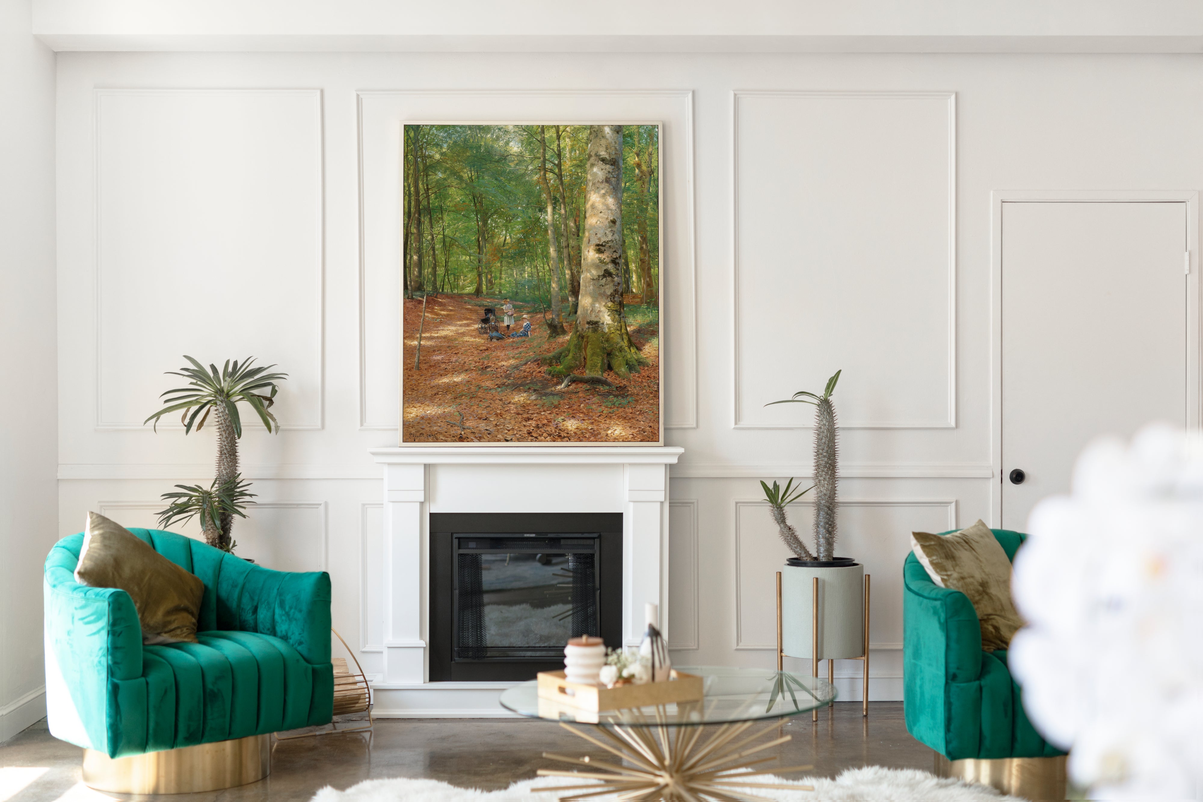 The Woodland Glade, Peder Mørk Mønsted Fine Art Print