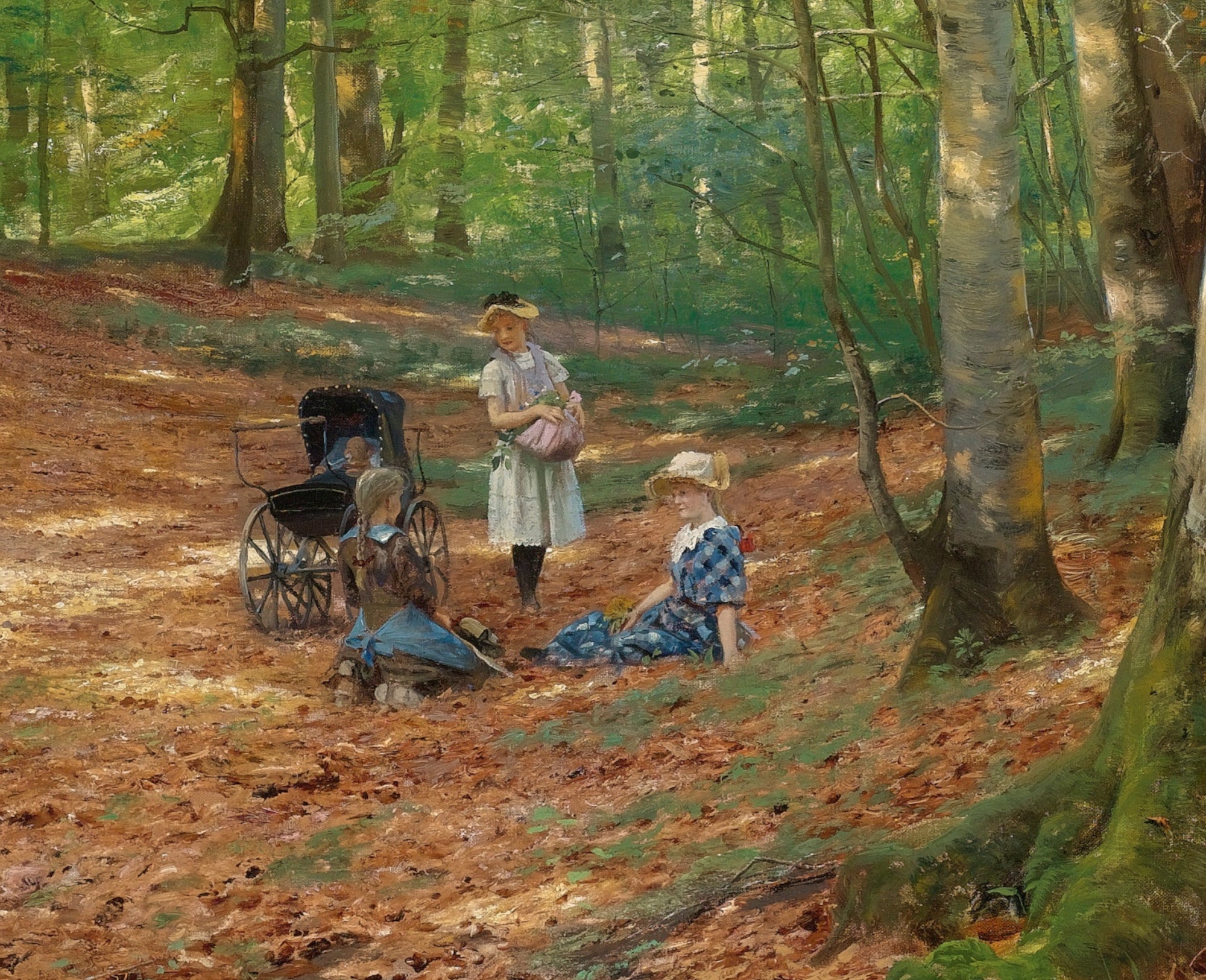 The Woodland Glade, Peder Mørk Mønsted Fine Art Print