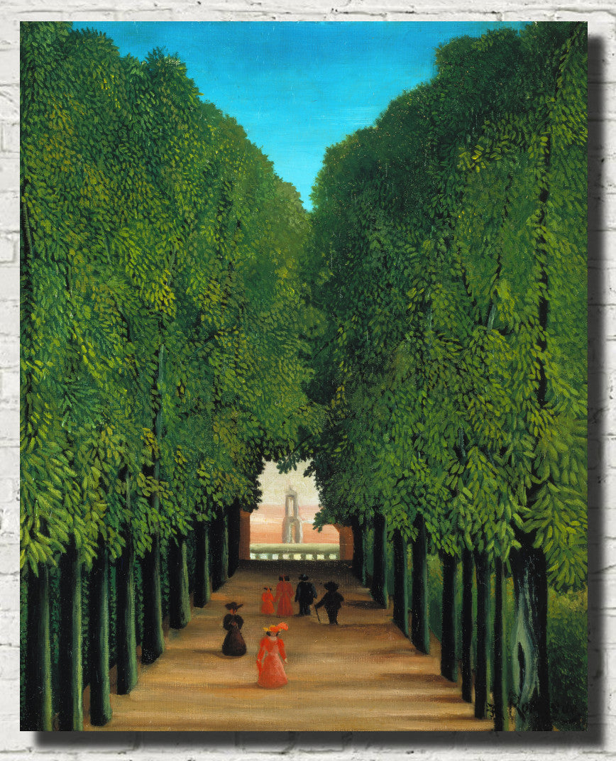 Henri Rousseau, Post- Impressionist Fine Art Print, Avenue in the Park