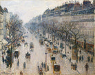 Camille Pissarro Fine Art Print Boulevard Montmartre Winter Morning Impressionist Painting