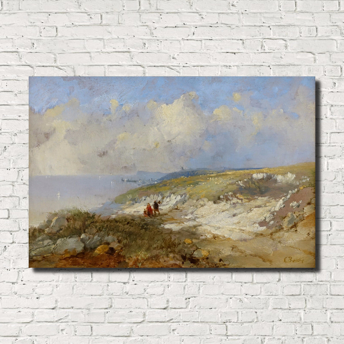 Eugène Boudin Fine Art Print : The Cove
