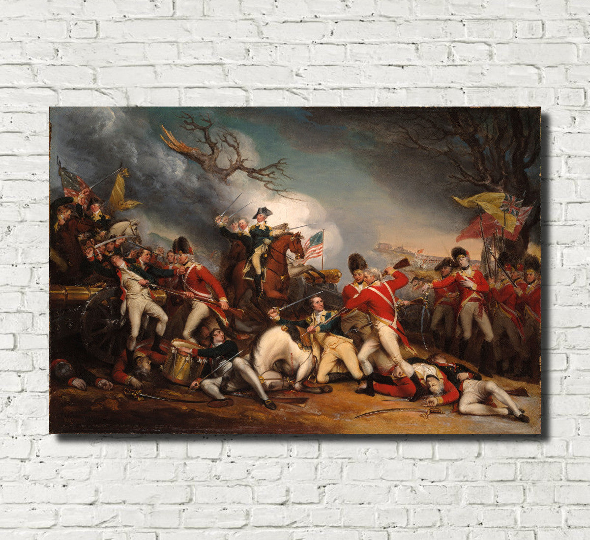 John Trumbull Fine Art Print: Death of General Mercer
