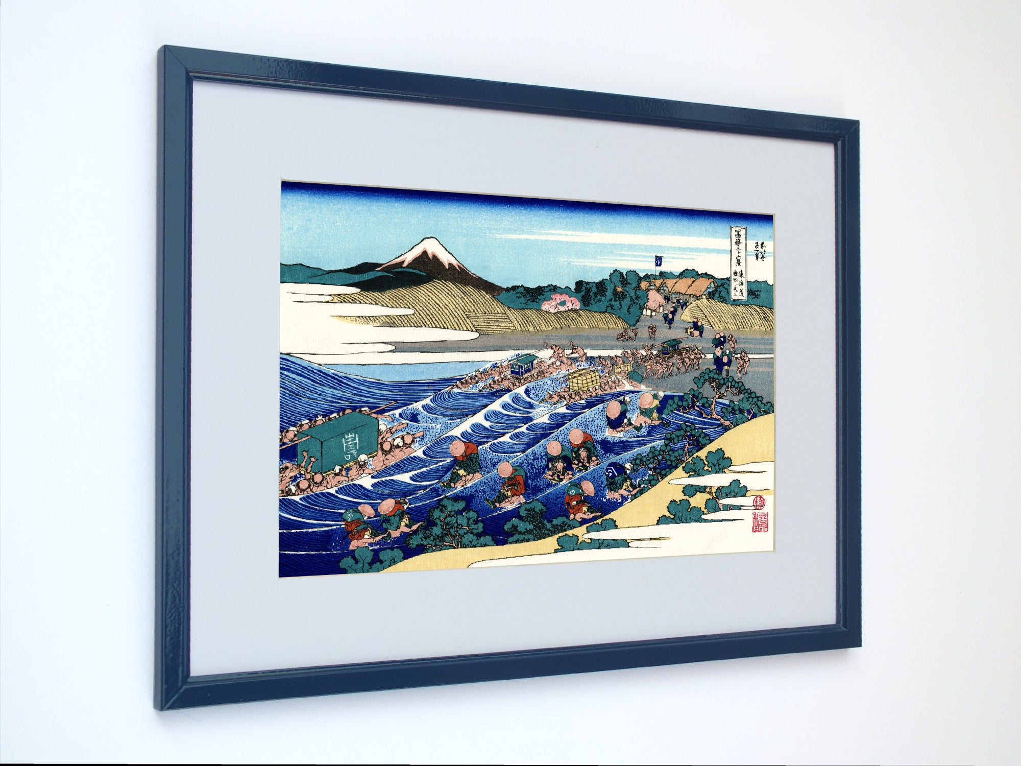 36 Views of Mount Fuji, The Fuji from Kanaya on the Tokaido, Katsushika Hokusai, Japanese Print