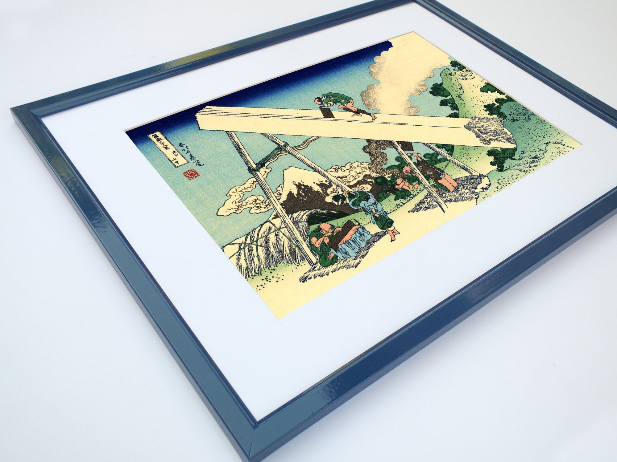 36 Views of Mount Fuji, The Fuji from the Mountains of Totomi, Katsushika Hokusai, Japanese Print
