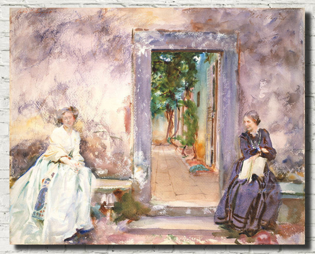 John Singer Sargent Fine Art Print, The Garden Wall