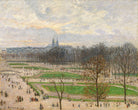 Camille Pissarro Fine Art Print Garden of the Tuileries Winter Afternoon Impressionist Painting