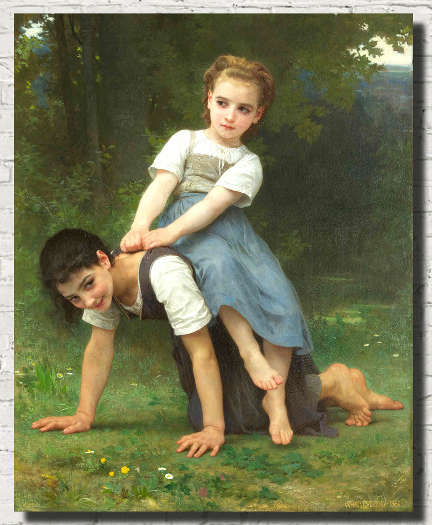 William-Adolphe Bouguereau, Fine Art Print : Horseback Ride