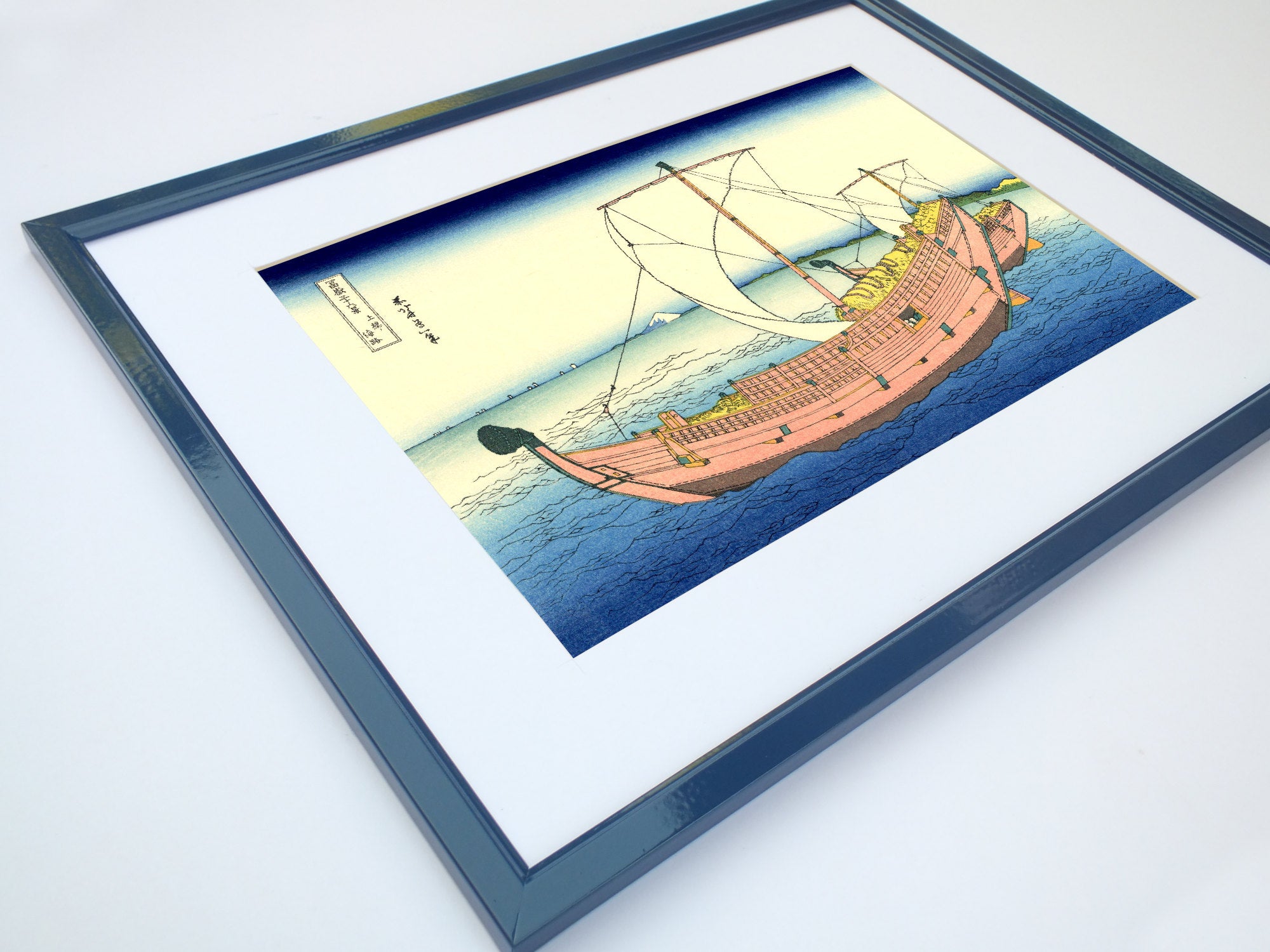 36 Views of Mount Fuji, The Kazusa Province Sea Route, Katsushika Hokusai, Japanese Print