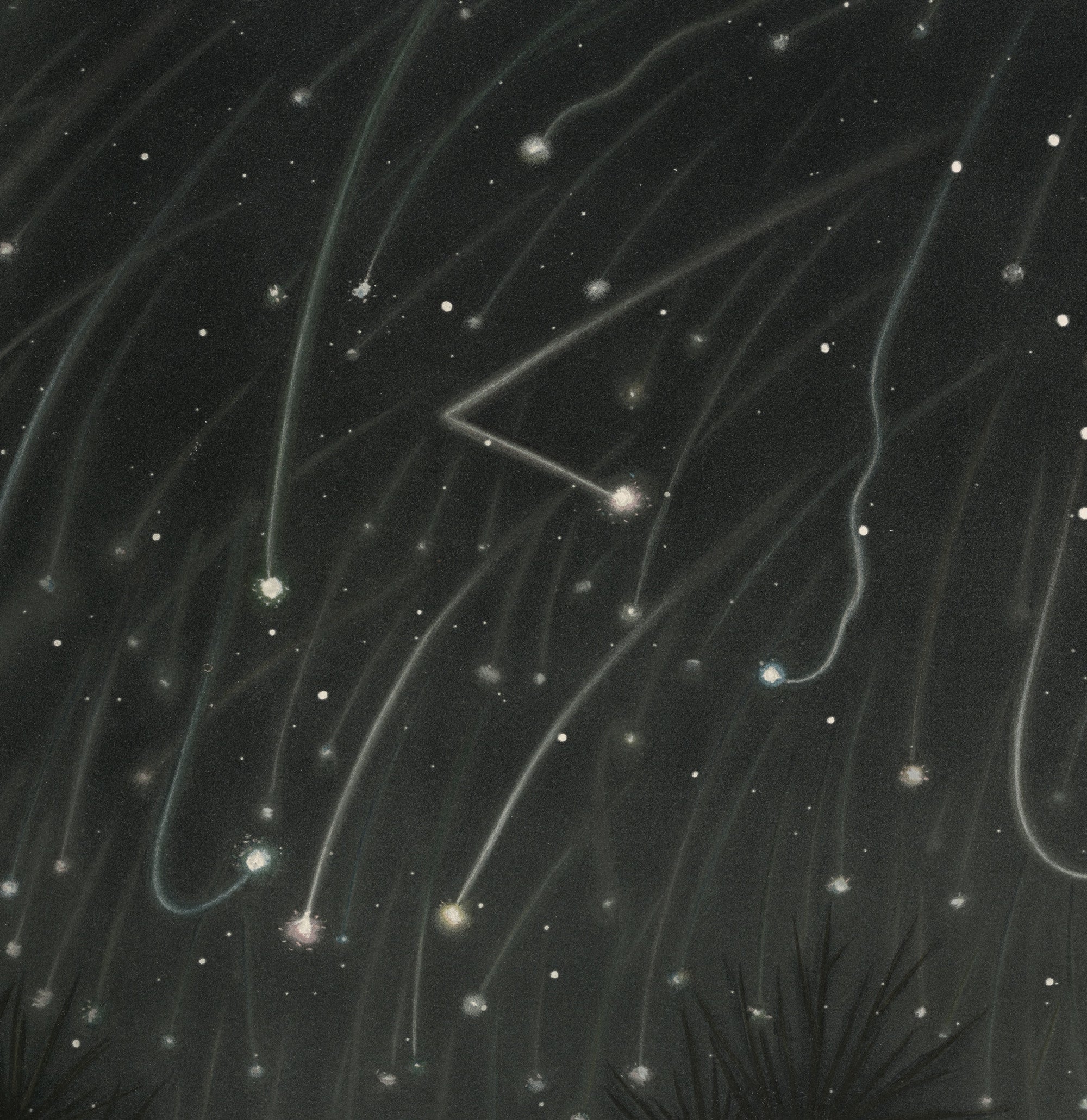 Étienne Léopold Trouvelot Fine Art Print, The November Meteors