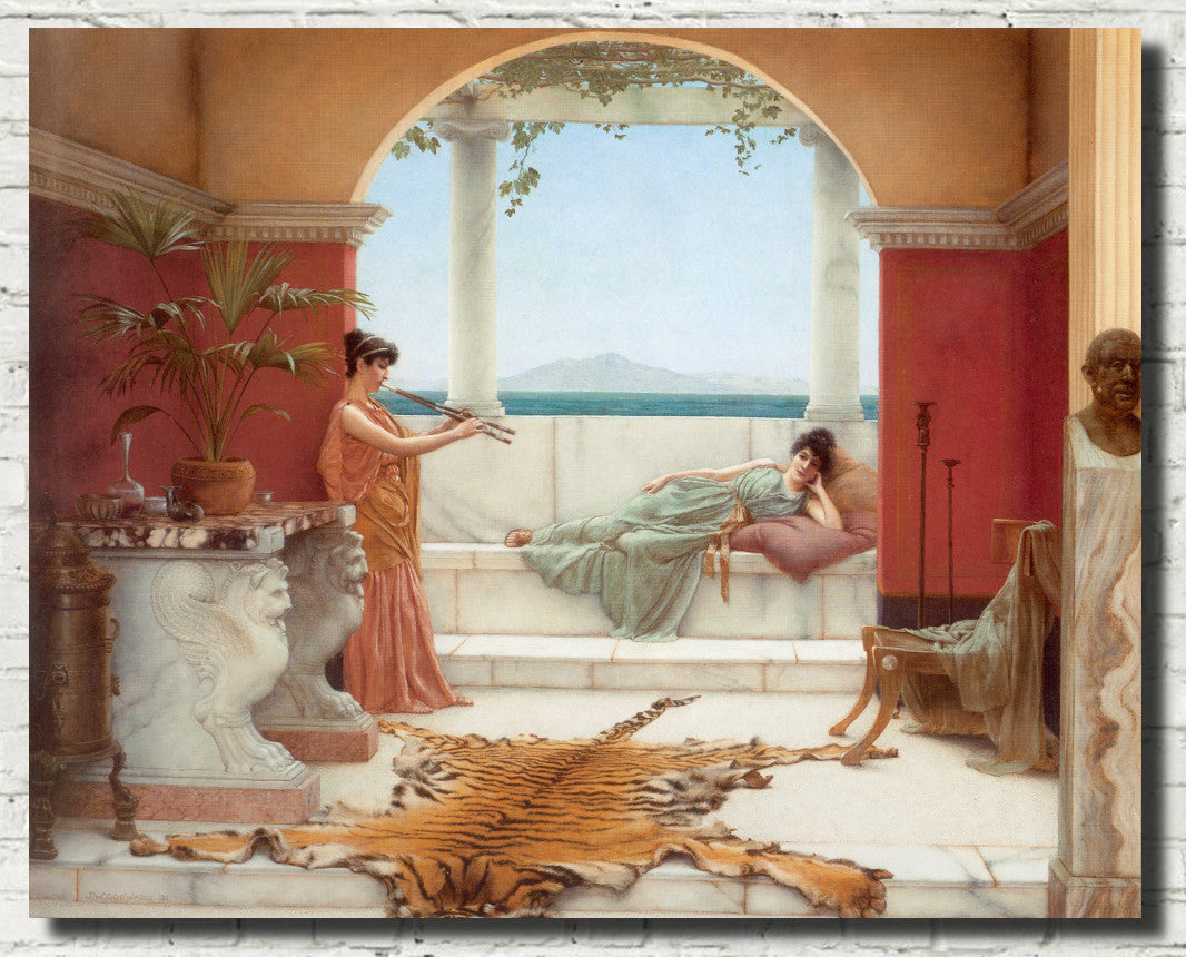 John William Godward Fine Art Print : Sweet Siesta, Summer Day
