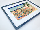 36 Views of Mount Fuji, The Tea plantation of Katakura, Katsushika Hokusai, Japanese Print