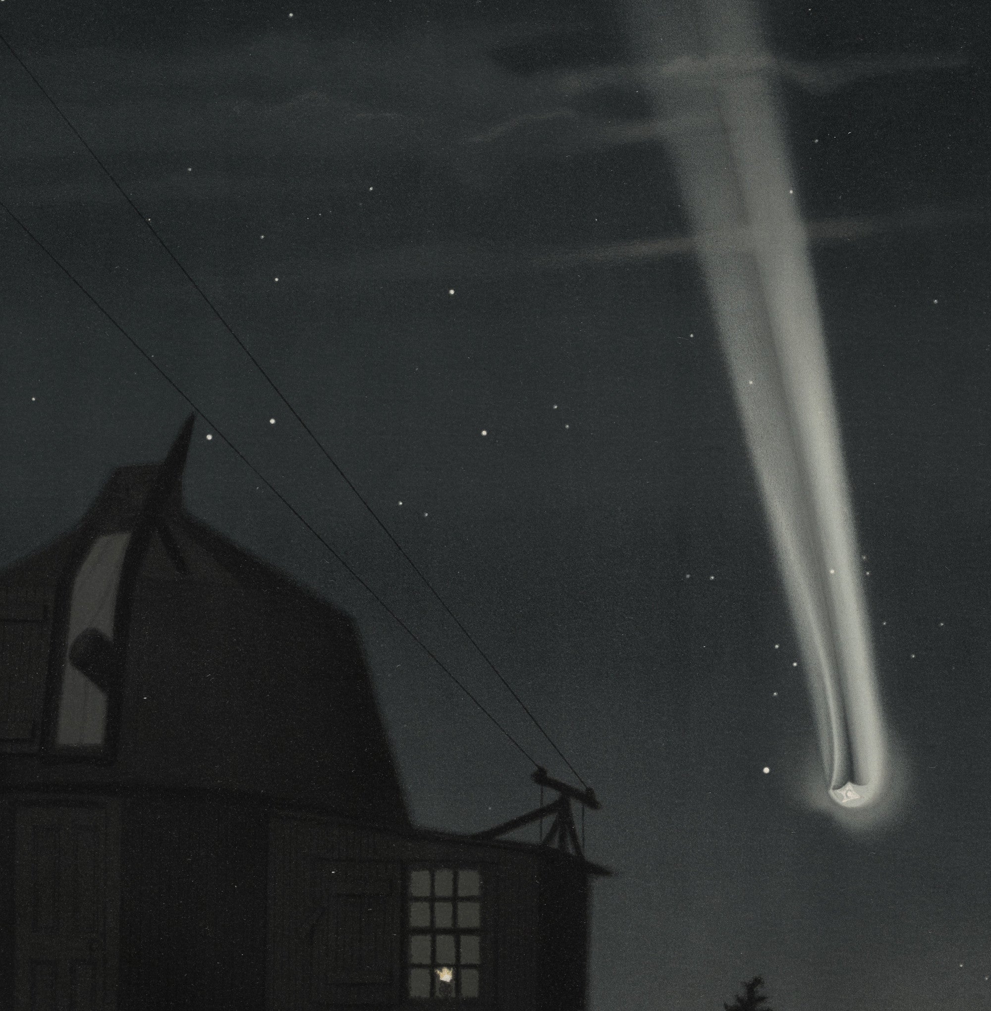 Étienne Léopold Trouvelot Fine Art Print, The Great Comet of 1881