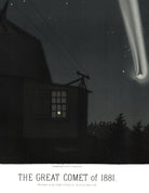 Étienne Léopold Trouvelot Fine Art Print, The Great Comet of 1881