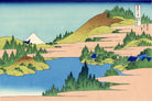 36 Views of Mount Fuji, TThe lake of Hakone in Sagami Province, Katsushika Hokusai, Japanese Print
