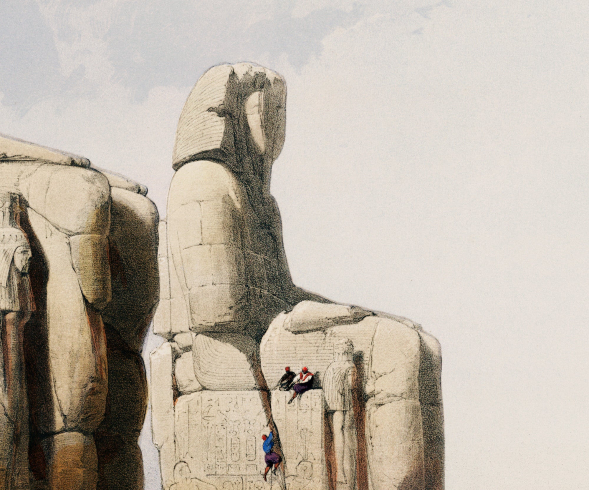 Thebes, Egyptian Temple, David Roberts Fine Art Print